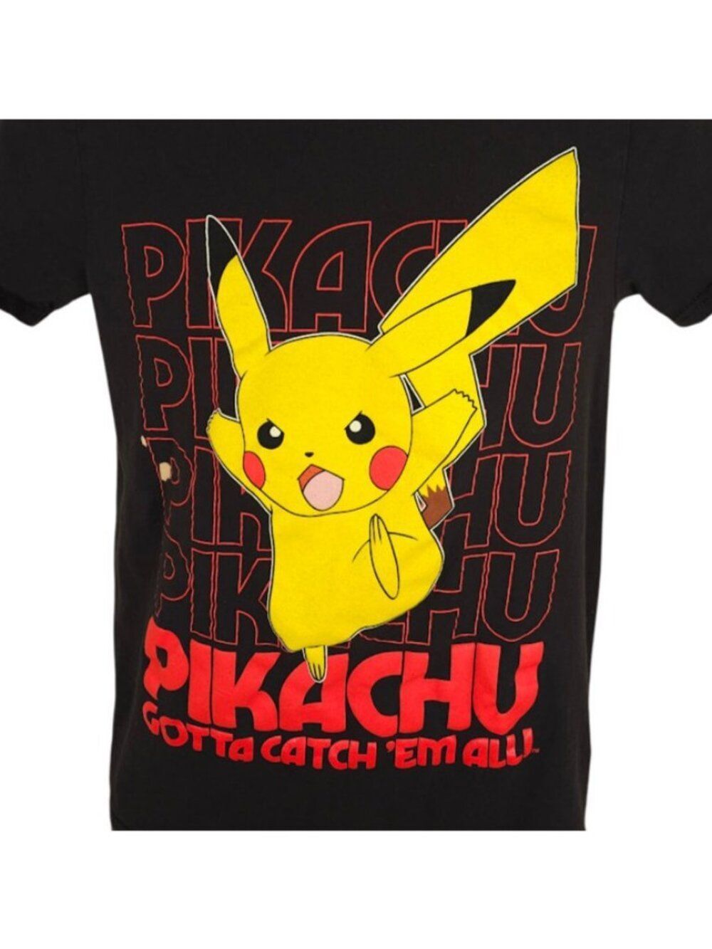 Pikachu T Shirt Mens Size Small Black Pokemon Gotta Catch Em All